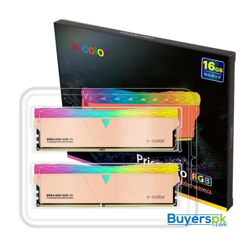 V-color Golden Armis Prism Pro Rgb 16gb (8gbx2) Ddr4 4800mhz Overclocking Memory - RAM Price in Pakistan V-color Golden Armis Prism Pro Rgb 16gb (8gbx2) Ddr4 4800mhz Overclocking Memory - RAM Price in Pakistan